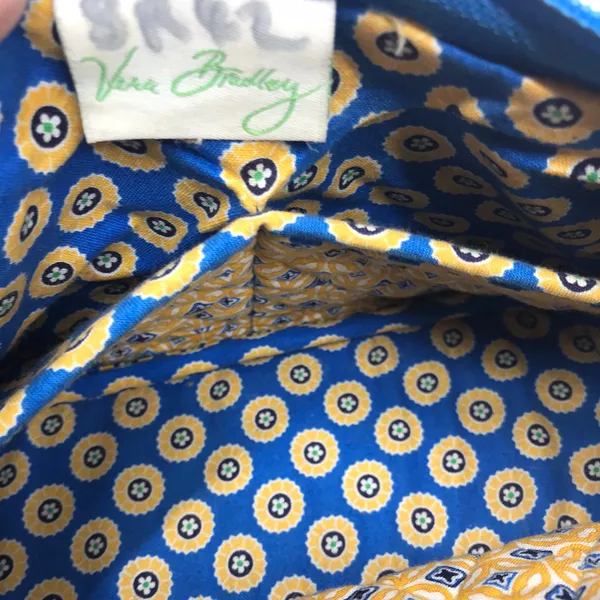 Vera Bradley Blue Tan Nylon Small Handbag - Image 7