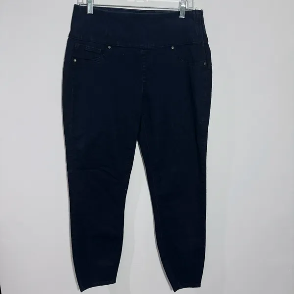 Spanx High Rise Side Zip Alexia‎ StretchSkinny Jeans Indigo Large Minimalist - Image 3