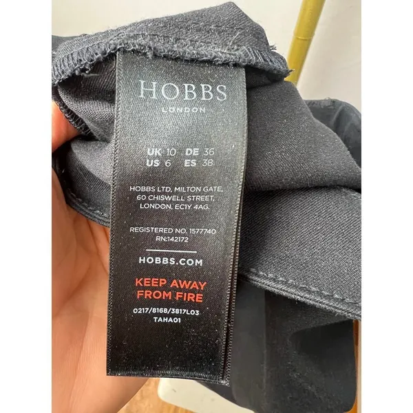 Hobbs London Black 5 Pocket Pants Sz. 6 - Image 6