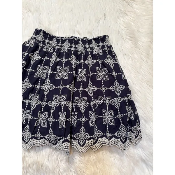 Skies Are Blue Women's Size Medium Petite Prudence Embroidered Ruffle Hem Skirt - Image 5