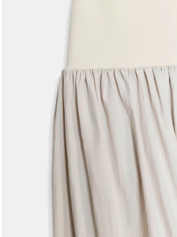 Zara Ivory Strapless Maxi Dress - Image 7