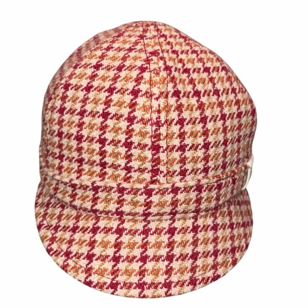 Goorin Bros. Wool Blend Houndstooth Newsboy Military Cadet Style Hat Cap Small - Image 2