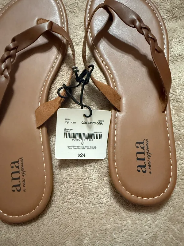 Jcpenney sandals Brown Size 8 - Image 2