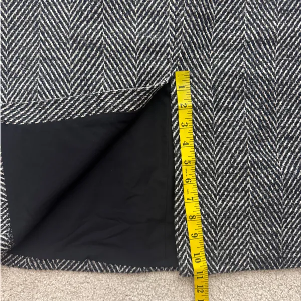 Ann Taylor Black and White Herringbone Skirt - Image 8