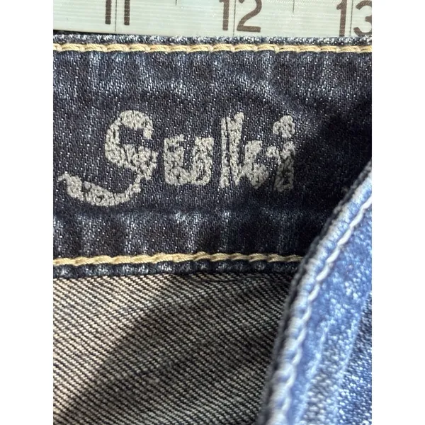 Silver Jeans Suki Capri Low Rise Straight Dark‎ Stitching Size 29 Embroidery - Image 6