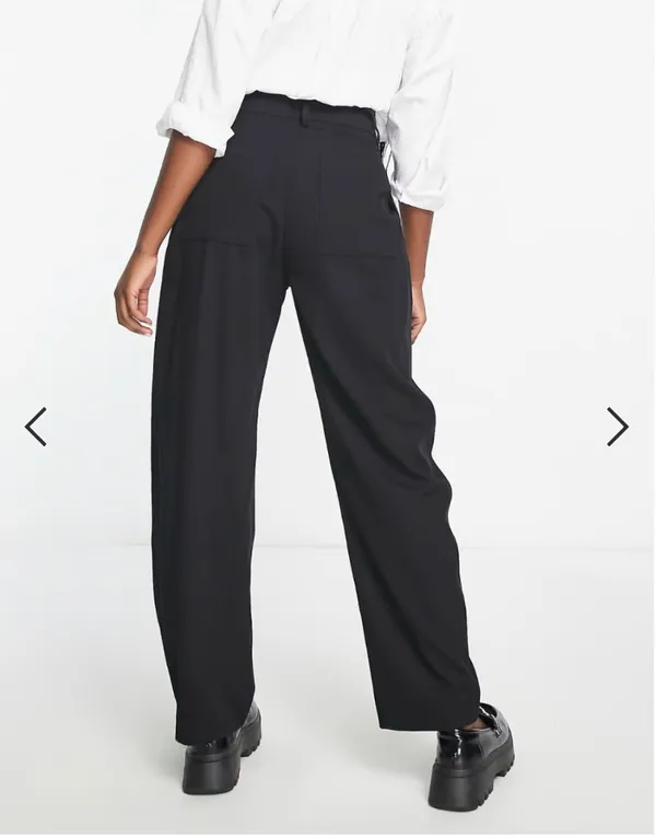 ASOS Weekday Ovoid Pants in Dark Brown - Image 3
