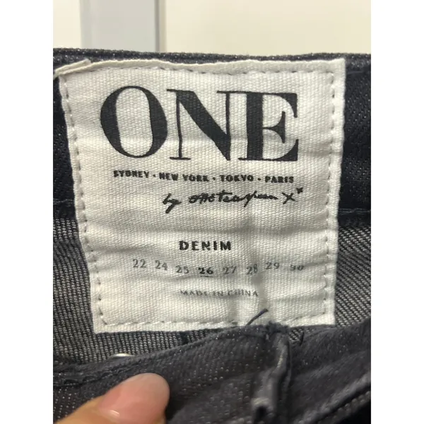 NWT One Teaspoon Sz 26 Apollos Black Musk Cut Off Button Fly Denim Jean Shorts - Image 3