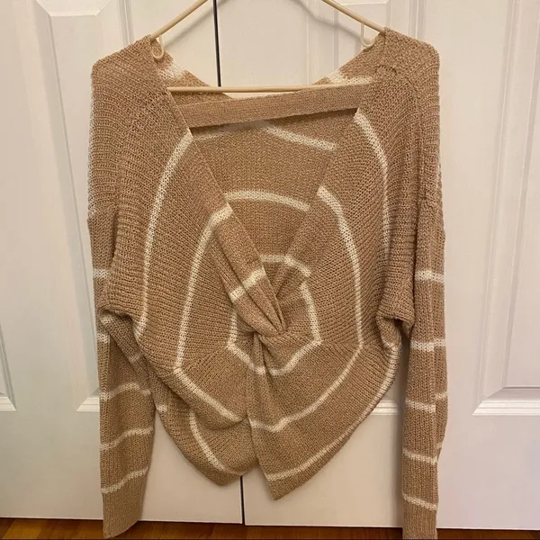 Altar’d State Twist Back, off the shoulder sweater - Image 2