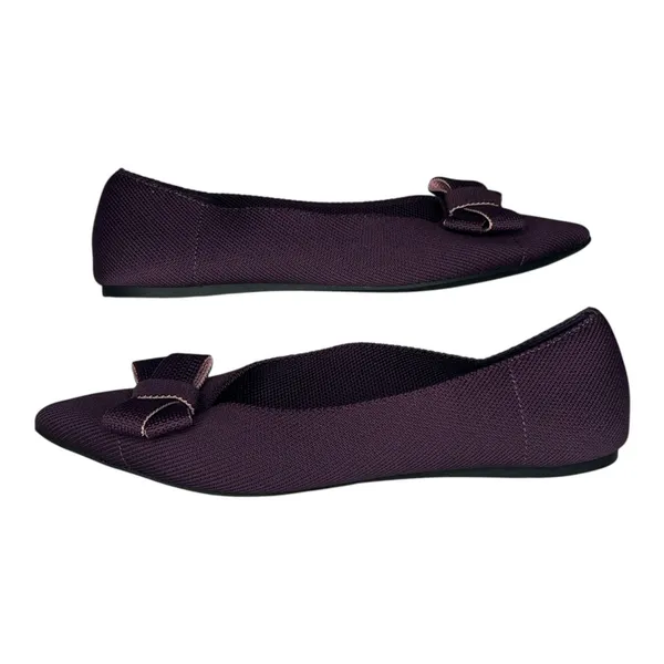 41Hawthorn (7.5) Oaklyn Knit Ballerina Flat - Stitch Fix Bow Detail Slip On Knit - Image 3