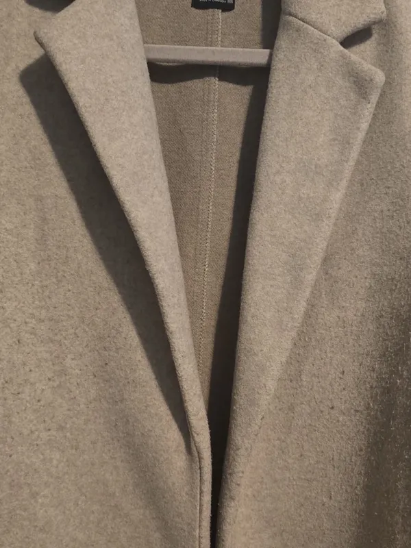 Zara Long Light Beige Trench Coat - Image 11