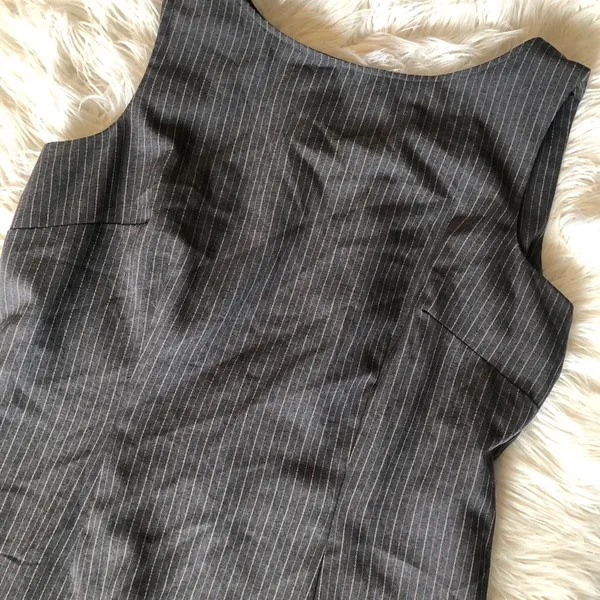Vintage Scarlett gray pinstripe jumper dress - Image 5
