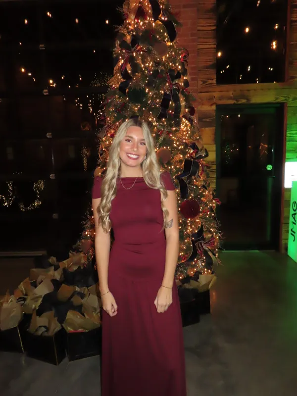Deep Red off the shoulder dress Size XS - Image 2