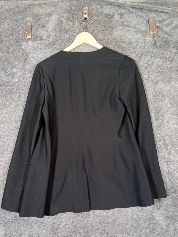 Athleta Avenue Blazer Womens Size 8 Black Stretch Travel Office Buniness Classic - Image 10