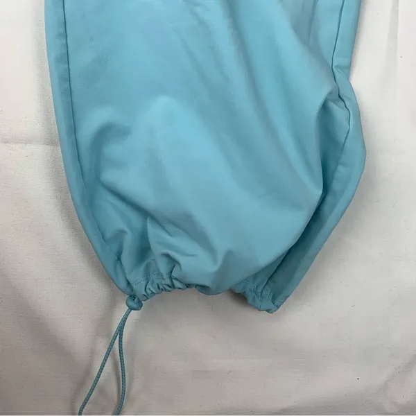 Gilly Hicks size medium Light Blue Cargo Pants sweats jogger wide leg - Image 10