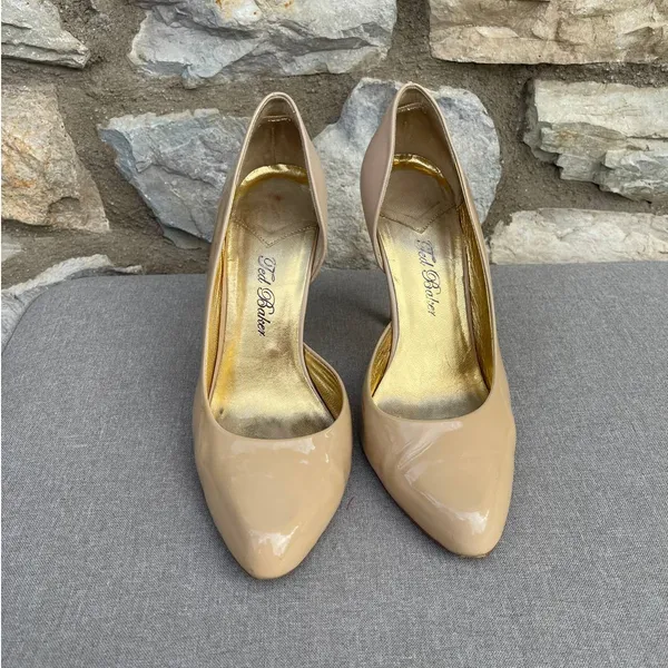 Ted Baker Saidaa 5-inch Dorsey heels patent leather Nude/Beige size 10 - Image 2