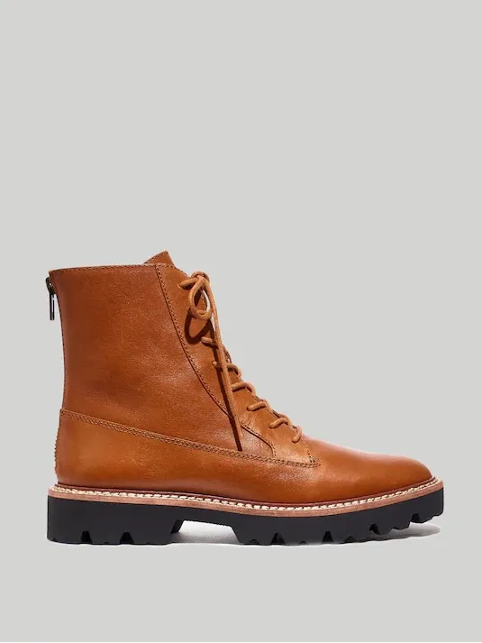 Madewell The Citywalk Lugsole Lace-Up Boot Leather Size 9 NWOB - Image 4