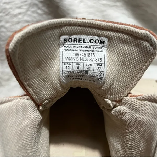 SOREL Out N About Duck Rain Boots Pink & White Size 10 Women's - Image 6