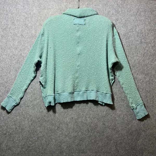 We The Free Tommy Turtleneck Textured Knit Sweater S Oversized‎ Boxy Slouch - Image 7