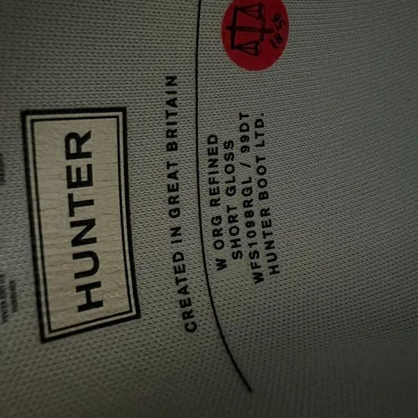 Hunter Womens Short Gloss Rain Boots Size 6 - Image 4