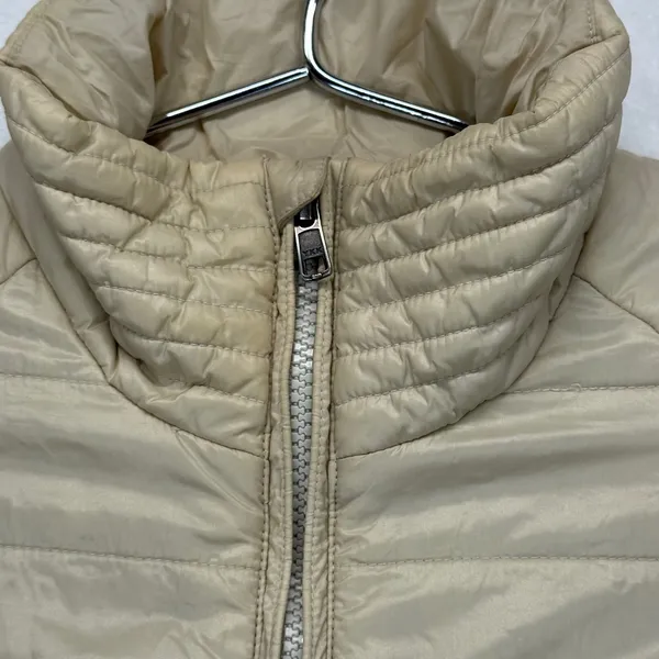 Patagonia Kai Lee Quilted Puffer Coat Lightweight Full Zip Jacket‎ Beige XS READ - Image 4