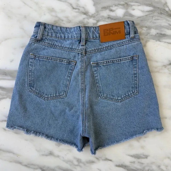 Princess Polly Laurena Midwash Denim Shorts • Sz 2 - Image 3