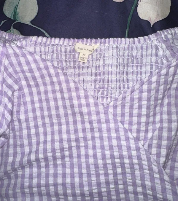 Gingham Crop Top - Image 3