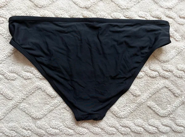 Women’s Black Bikini Bottoms - Mid Rise Medium Coverage Bathing Suit Bottoms - Image 3