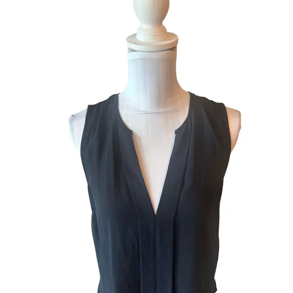 H&M Black Sleeveless Blouse Size 4 - Image 3