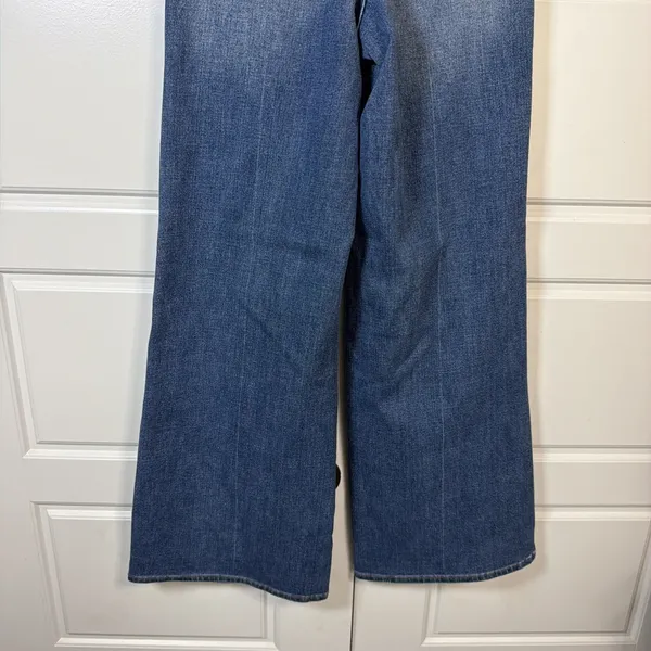 Judy Blue Wide Leg Jeans Womens 1/25 Blue High Rise Stretch Denim Flare - Image 7