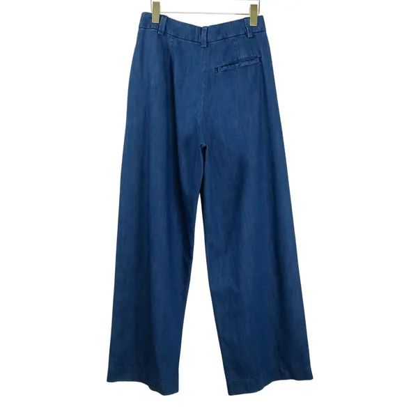 Old Navy Extra High Rise Wide Leg Jeans Dark Wash Denim Trousers Size 4 - Image 3