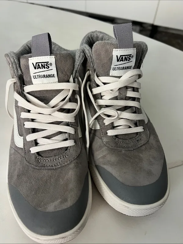 Vans Ultrarange Hi MTE Wool Frost Gray Suede High Top Sneakers Womens 8 - Image 2