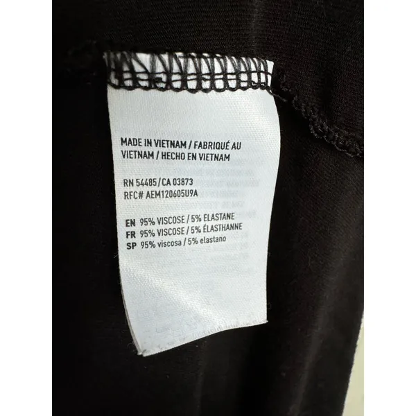 American Eagle Womens‎ Top Sz S Soft & Sexy Black Long Sleeve Viscose Elastane - Image 9