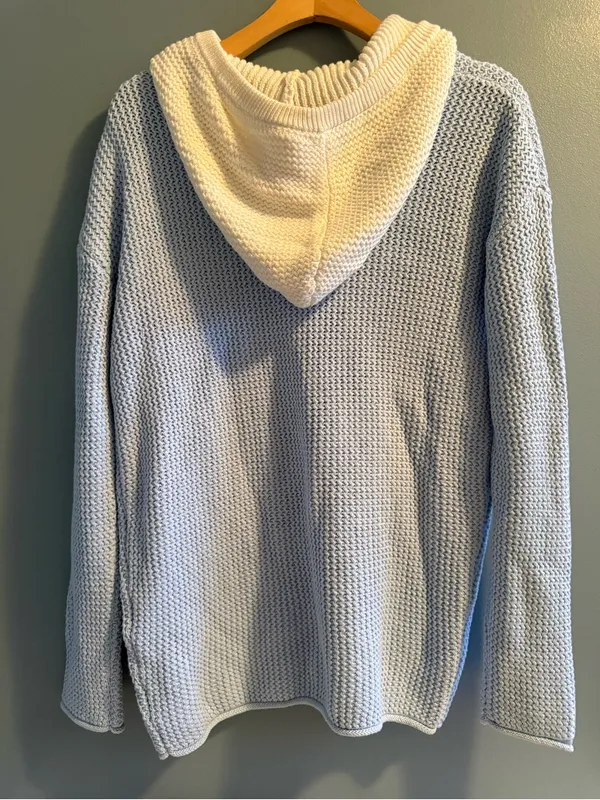 Moda Boutique Lounge Philadelphia Phillies Chunky Knit Hooded Sweater - Image 6