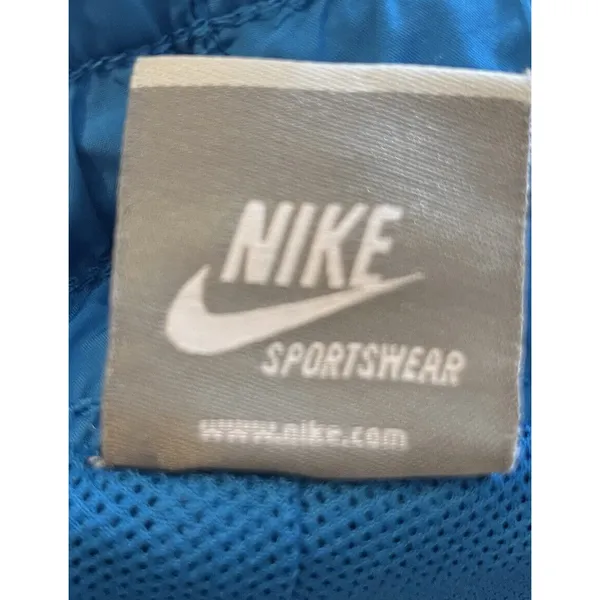 Vtg Nike Blue Shorts Mesh Lined Athletic Medium Sportswear White Women's Elastic - Image 6