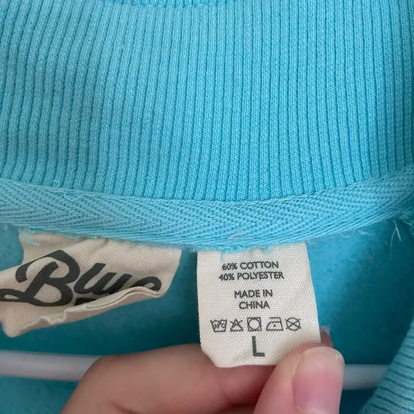 EUC‎ Blue women’s turquoise Delaware beach fleece lined quarter zip jacket large - Image 5