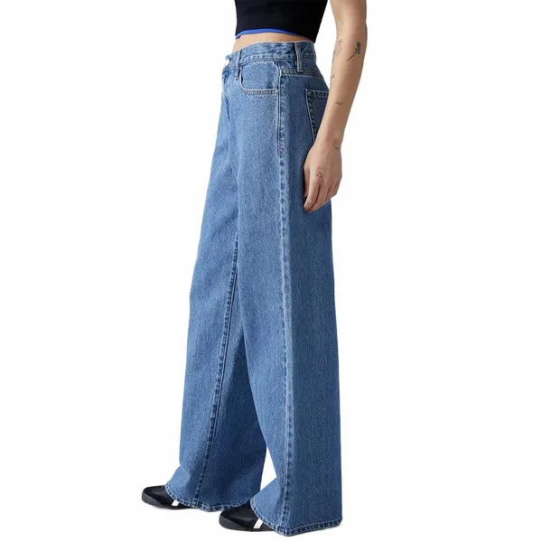 Pacsun Eco Medium Indigo Extreme Baggy Jeans NWT Parker Wrenlee Size 26 - Image 3