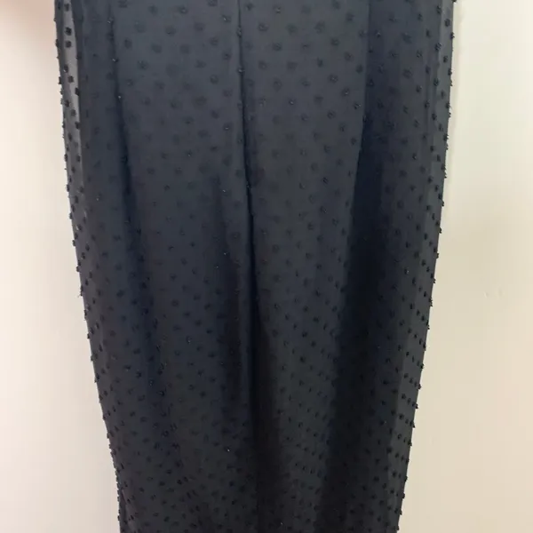 Katie May Come On Home Black Swiss Dot Midi Dress Womens Small Black Tie Event - Image 11