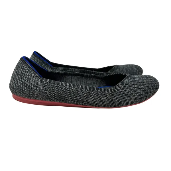 Rothy's The Flat Birdseye Knit Round Toe‎ Slip-On Charcoal Gray Size 9.5 - Image 7