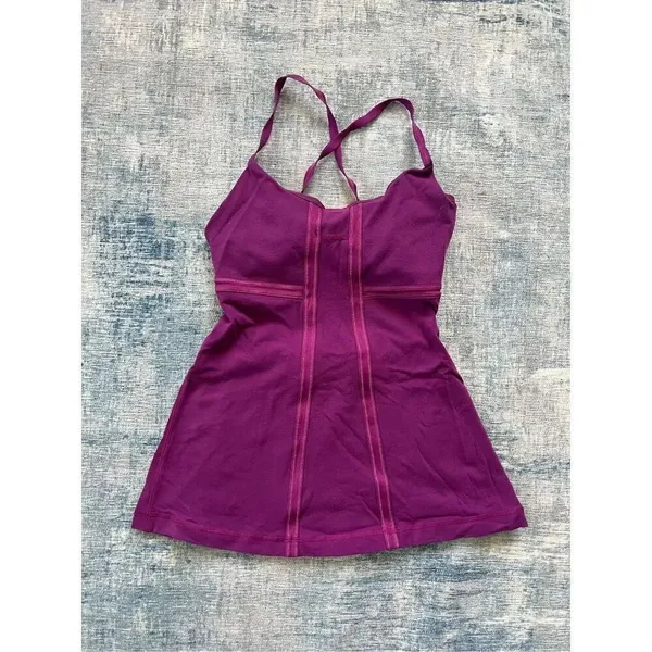 Lululemon Potion Purple Mynah Tank Top Size 4 - Image 5