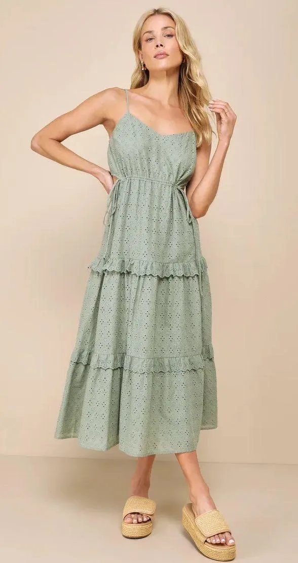Lulu’s Eyelet Cutout Dress - Image 2