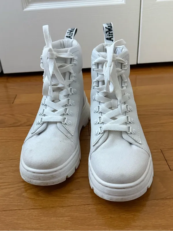 Dr. Martens Combs Boots in White - Image 6