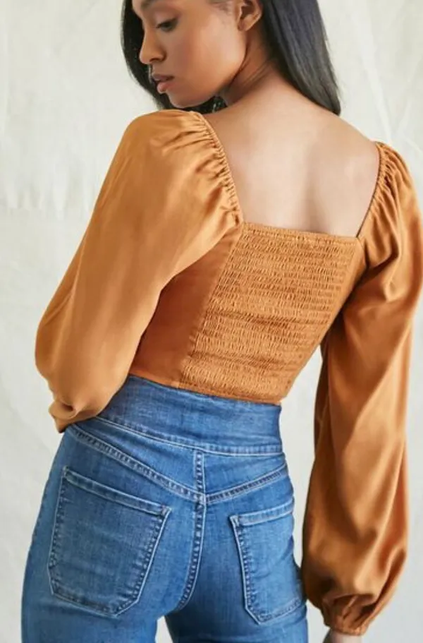 Forever 21 Cropped Sweetheart Top - Image 3