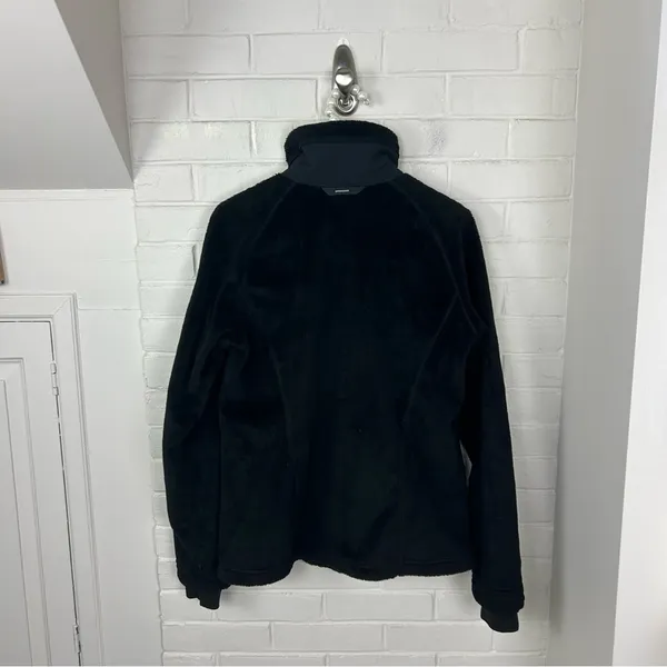 Columbia Black Zip Up Interchangeable Fuzzy Faux Fur Jacket Size M - Image 10