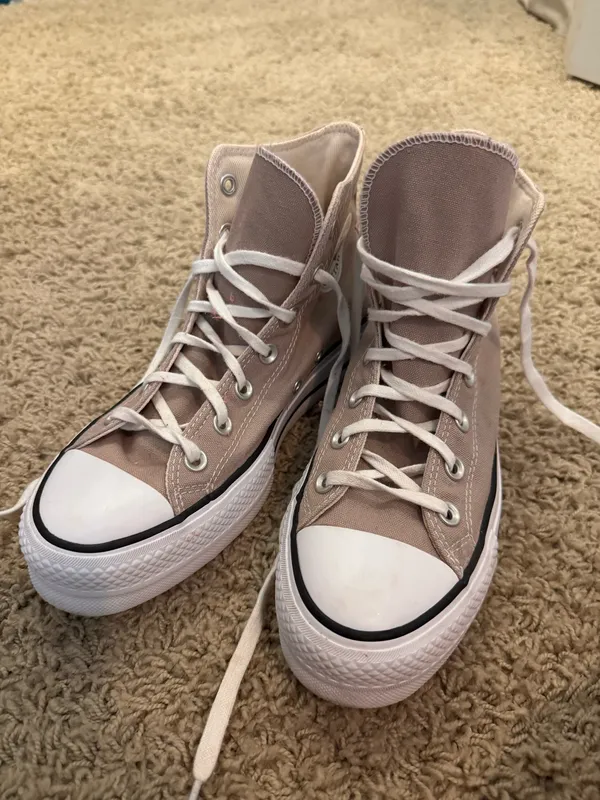 Tan converse chuck Taylor platform sneaker  - Image 2
