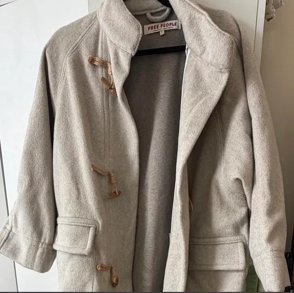 Free People Alma Duffle Coat Beech - Image 4