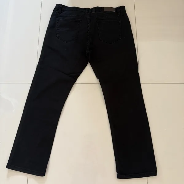 Victorious Men’s Black Stretch Denim Jeans W36 L30 – Cotton Spandex Modern Fit – Excellent - Image 2