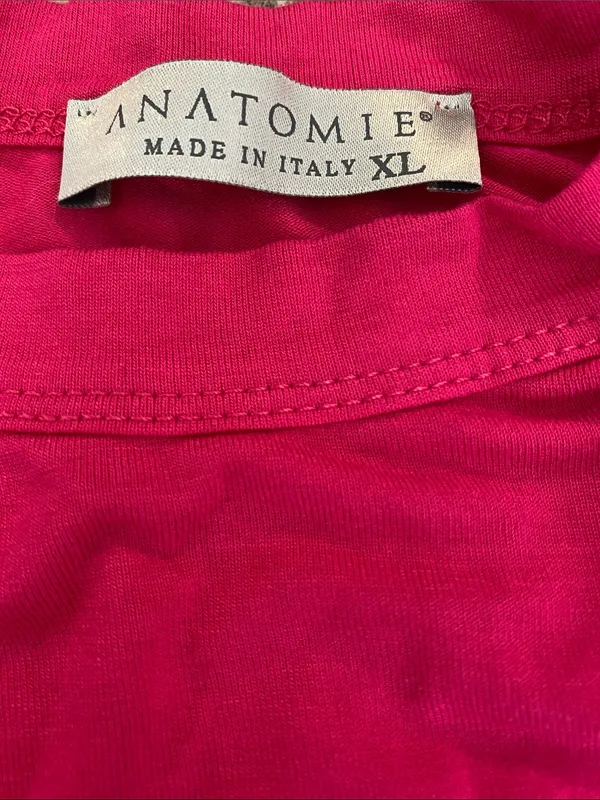 Anatomie Relaxed Made in Italy Tank T-Shirt Pink Size XL - Image 2