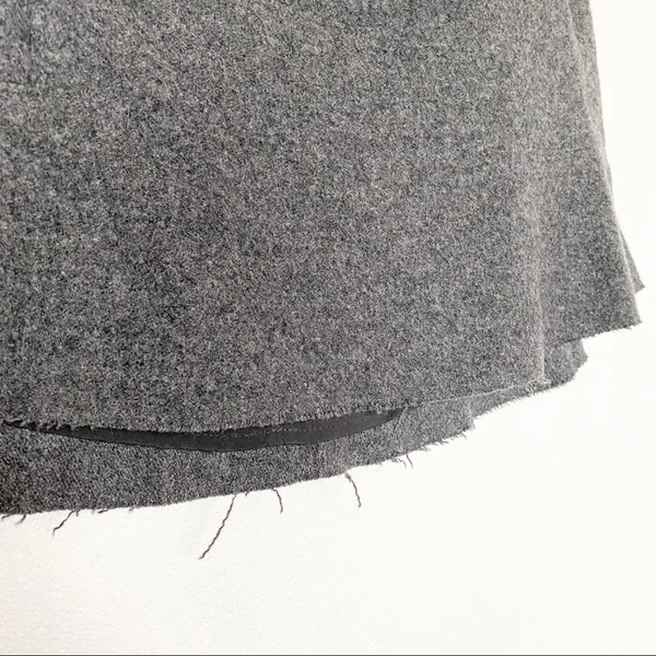 Madewell Boulevard Charcoal Grey Wool Skirt Size 2 - Image 5