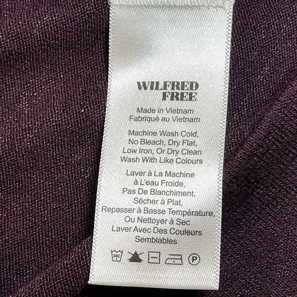 Wilfred Free - Aritzia | Plum Long Sleeve Tunic Top | Small - Image 8