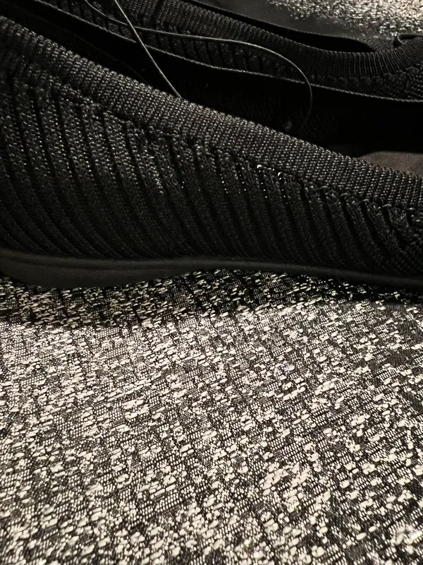 Womens 5.5 NWOT Chinese Laundry Black Knit Ballet Flat Slip On Shoes - Image 11